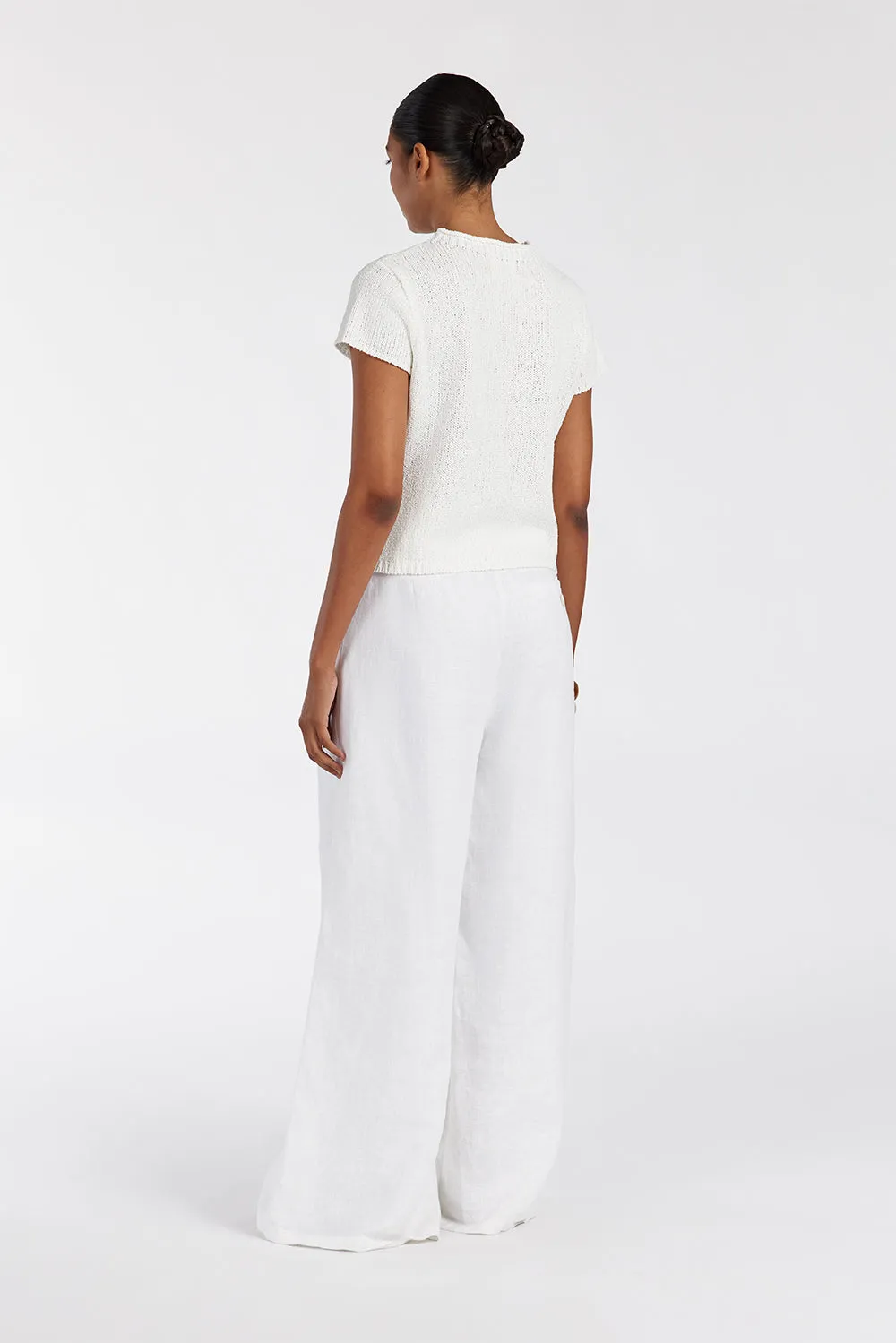 Dissh LEO OFF WHITE KNIT TOP