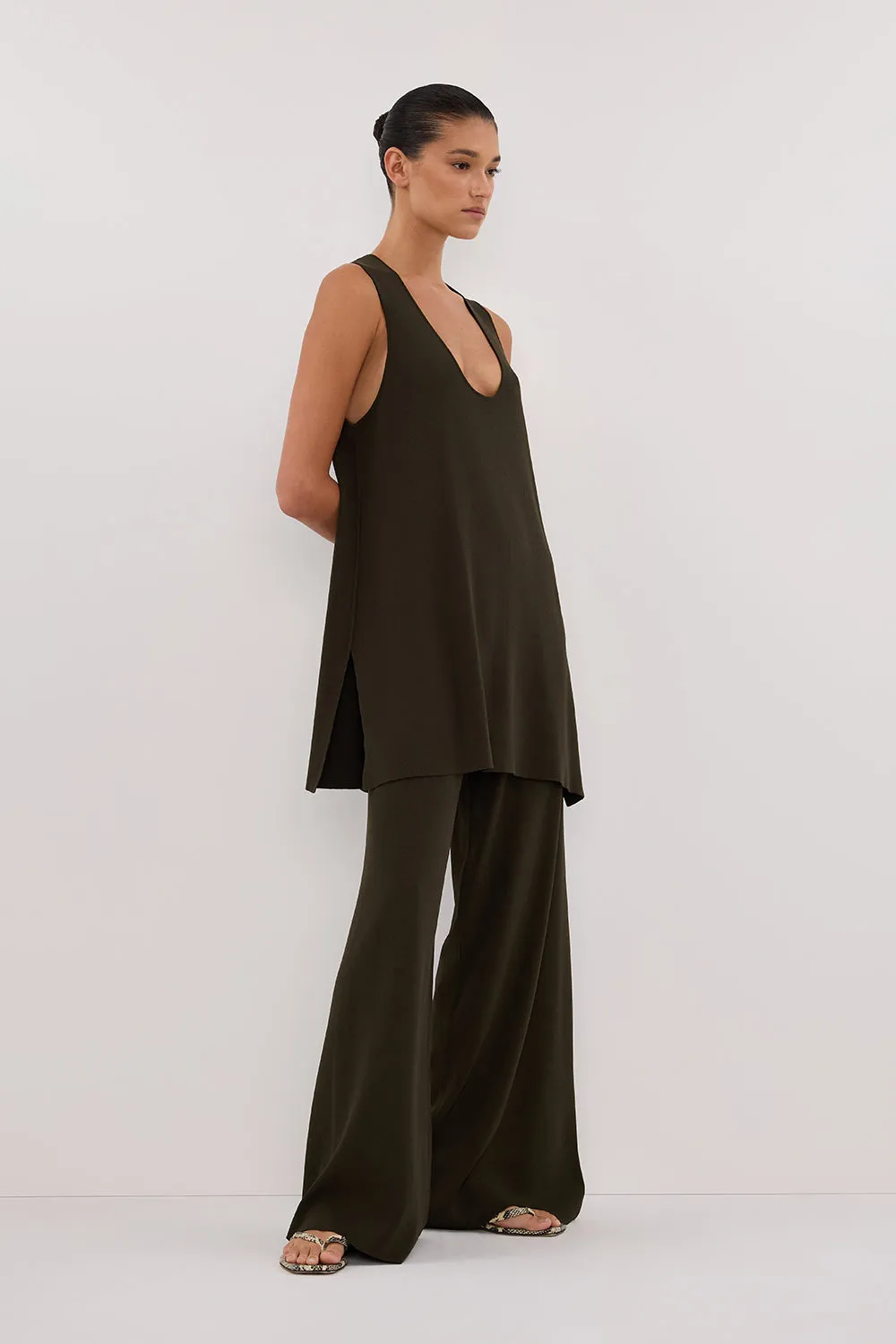 Dissh RAY FOREST WIDE LEG KNIT PANT