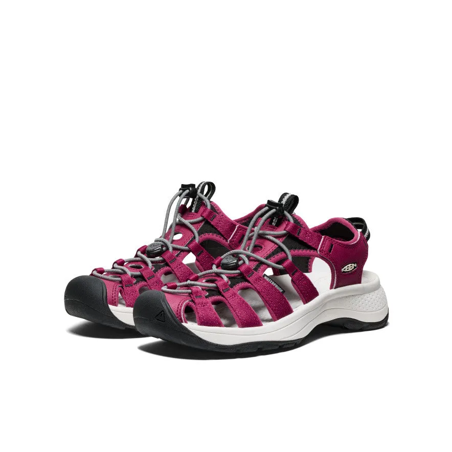 Keen Women's Astoria West Sandal  |  Beaujolais/Star White